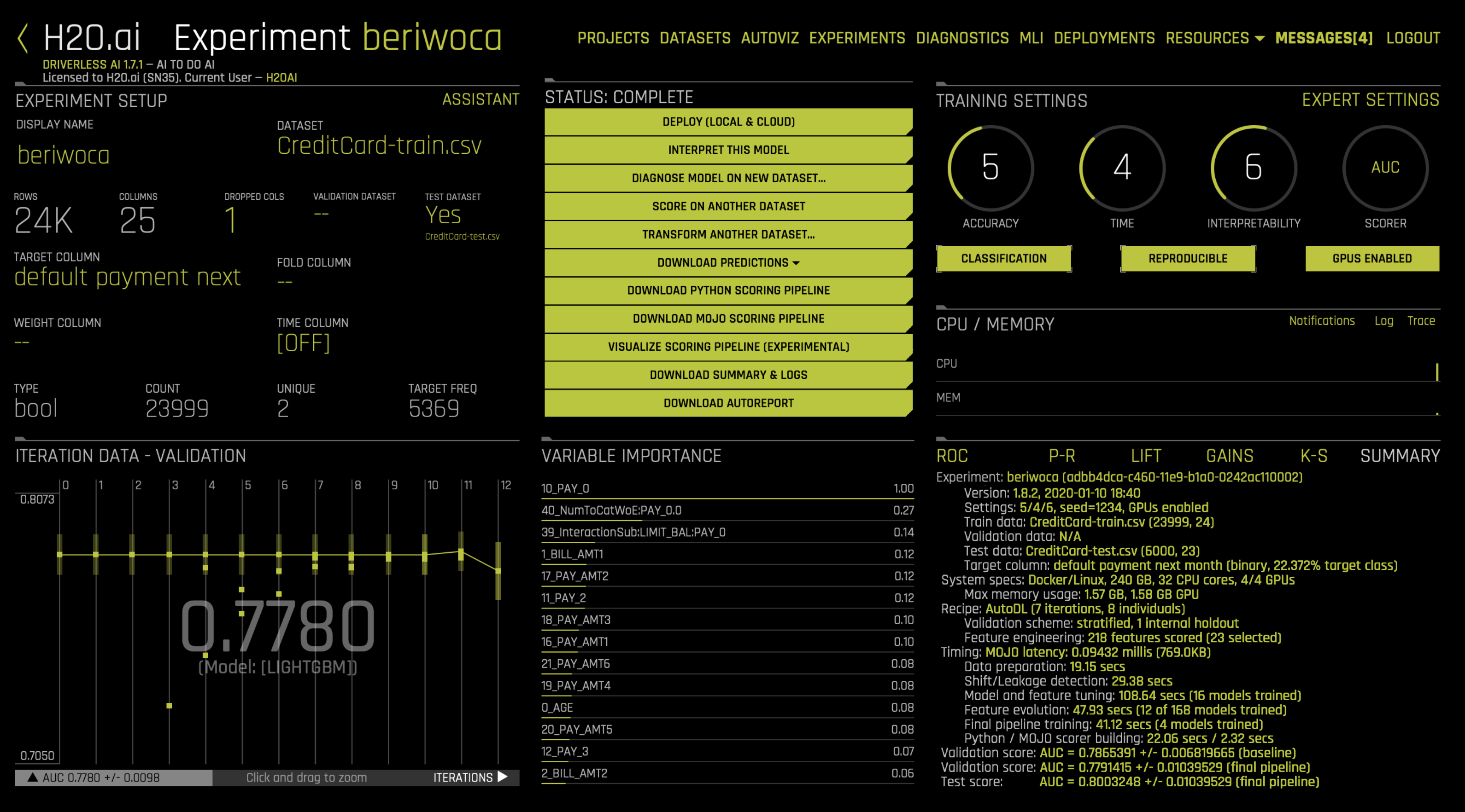 Equivalent Steps in Driverless: View Results1